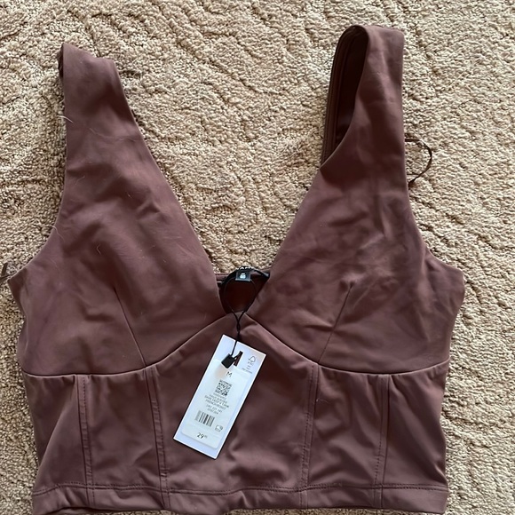 Brown crop tank brand new with tags - Picture 1 of 2